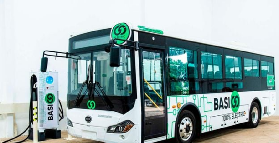 An Electric Bus Belonging to BasiGo Nairobi's Quiet Transition to Electric Vehicles