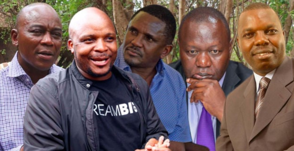 ODM MPs Caroli Omondi, Phelix Odiwuor aka Jalango, Elisha Odhiambo, Tom Ojienda and Gideon Ochanda Tom Ojienda, Jalang'o, Three Others Expelled from ODM
