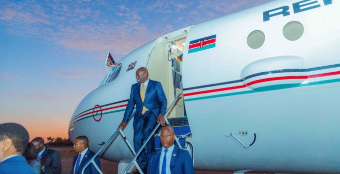 President William Ruto Ruto Jets Out to Tanzania for Food Security Summit