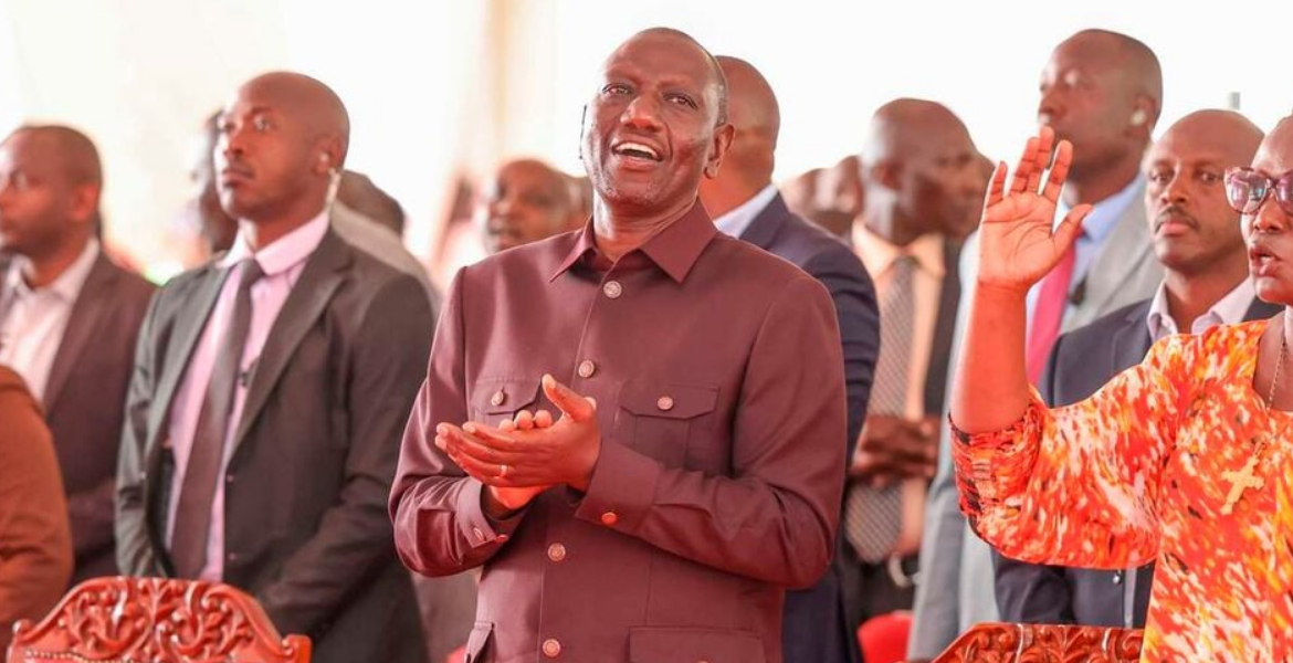 President William Ruto During Prayer Service in Laare, Meru County on September 10, 2023 Why President Ruto is Keen on Creating Leader of Opposition's Office
