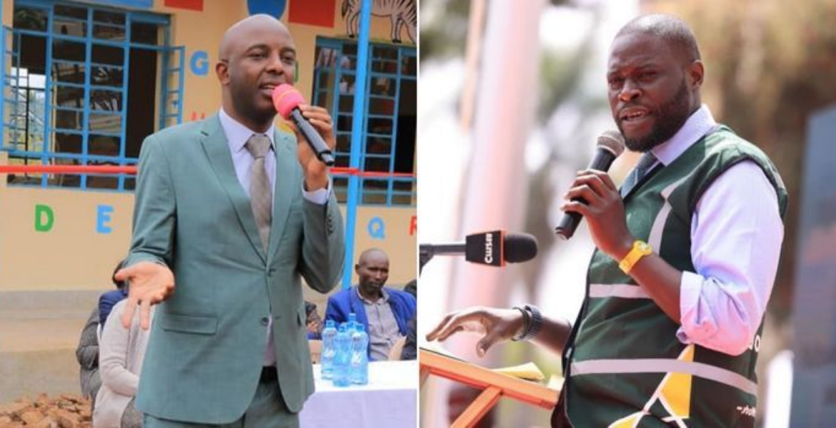 Governors Irungu Kang'ata (Murang'a) and Johnson Sakaja (Nairobi) Murang'a Governor Kangata Terms Sakaja's Inspection of Ndakaini Dam a Trespass