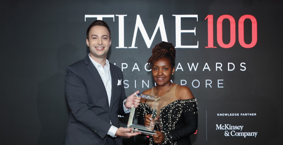 Kenyan Environmentalist Elizabeth Wathuti Receives Her TIME100 Impact Award in Singapore Kenyan Environmentalist Awarded in Singapore