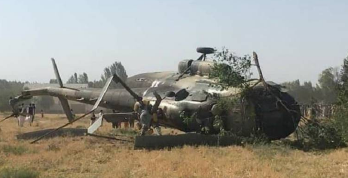 Helicopter Wreckage Soldiers Killed in Military Chopper Crash in Lamu