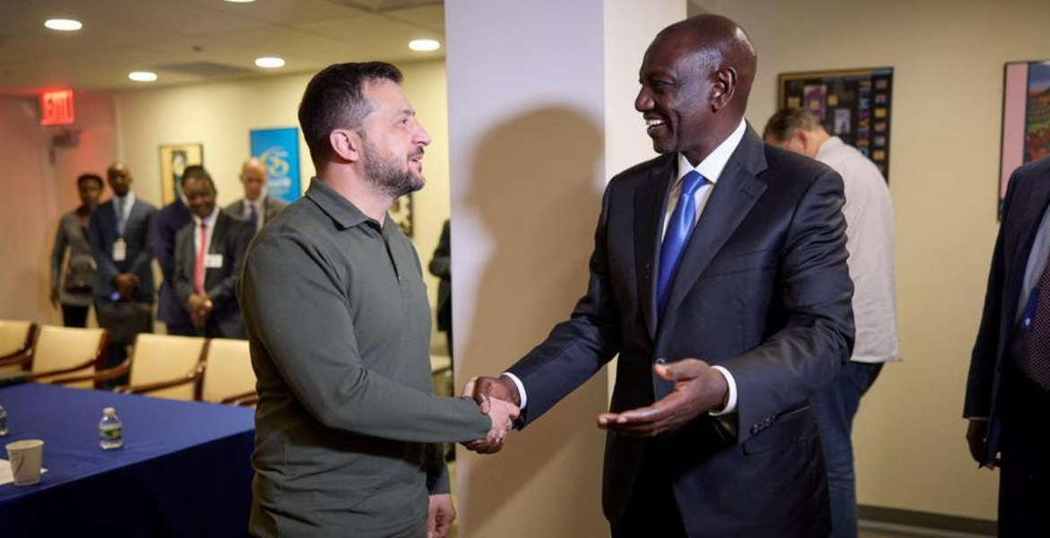 President William Ruto With Ukraine President Volodymyr Zelenskyy on the Sidelines of the United Nations General Assembly in New York, United States Million-Dollar Deals President Ruto Brings Home From UN Summit