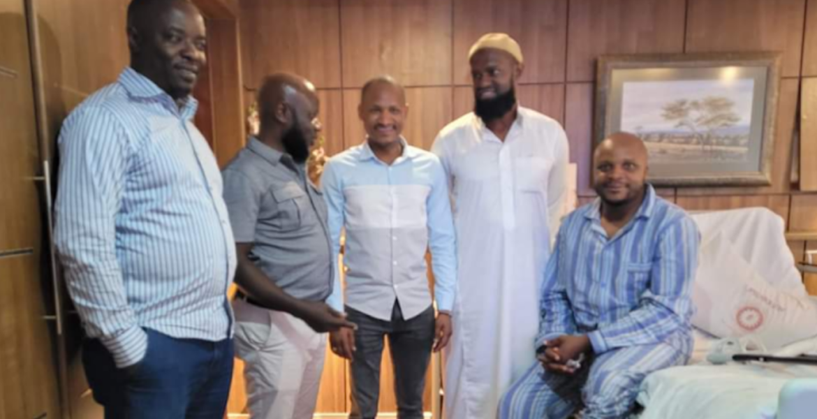 Colleagues, Friends and Family of Lang’ata MP Phelix Odiwuor Including MP Babu Owino Visit Him in the Hospital Jalang’o Undergoes Surgery to Repair Torn Tendon After Fall