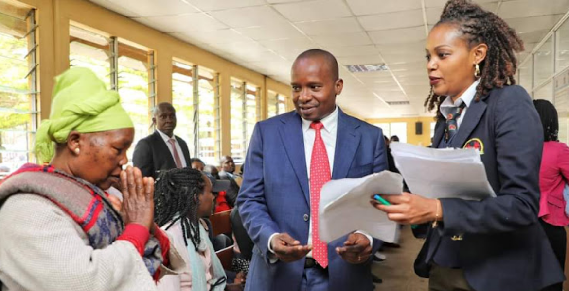 Interior and National Administration Cabinet Secretary Prof Kithure Kindiki Interacting Passport Applicant at Nyayo House 22,353 Passports Collected in First Week of Rapid Results Initiative, Says Kindiki