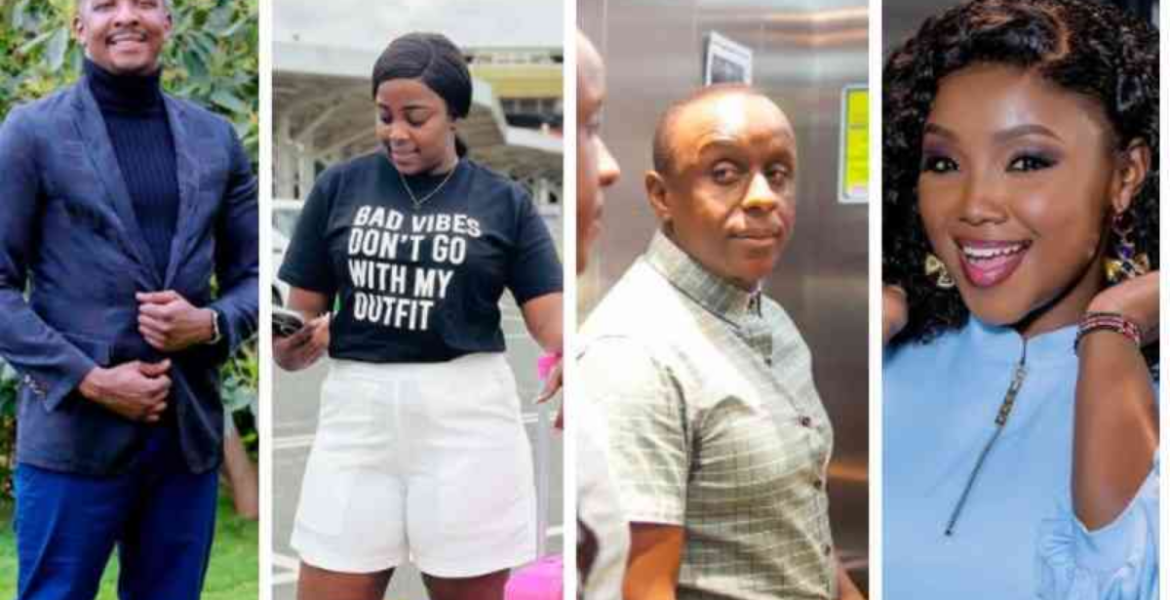 A collage of Blessing Lung'aho, Jackie Matubia, Phil Karanja and Kate Actress Break-Up Season