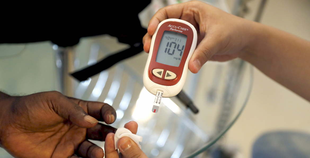 A Patient Gets Tested for Diabetes 6 in 10 Africans Living With Diabetes Unaware of Their Condition, Says Report