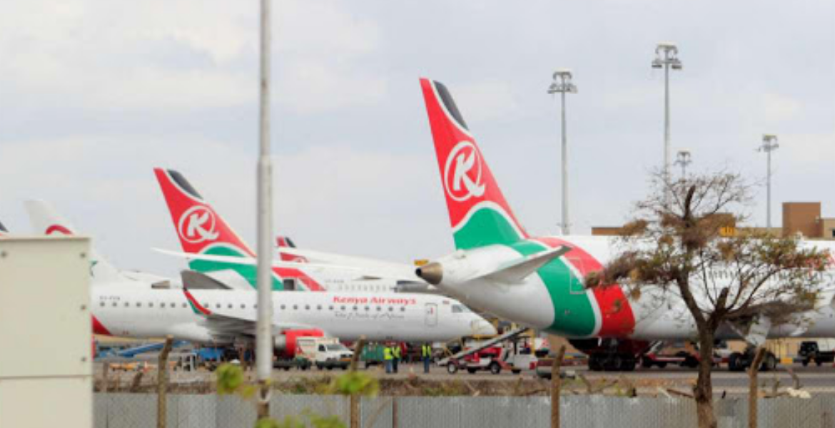 Kenya Airways flight at JKIA Kenya Airways Refutes Claims Unlicensed Pilot Flew its Planes for 8 Years