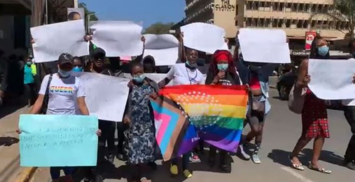 LGBTQ Community Protest in Nairobi, Kenya on Thursday, January 13, 2022 Guidebook to Help Kenyan Judiciary in LGBTQ Rulings Launched