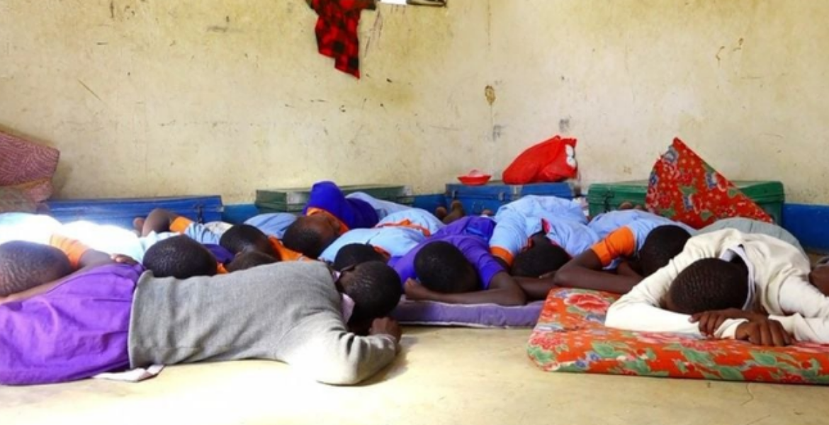 Pupils at Kapindasum Primary School in Baringo South lie on the Floor for Safety After Bandits Attacked Near the School Inside the Six-hour Siege by Bandits at Baringo South School