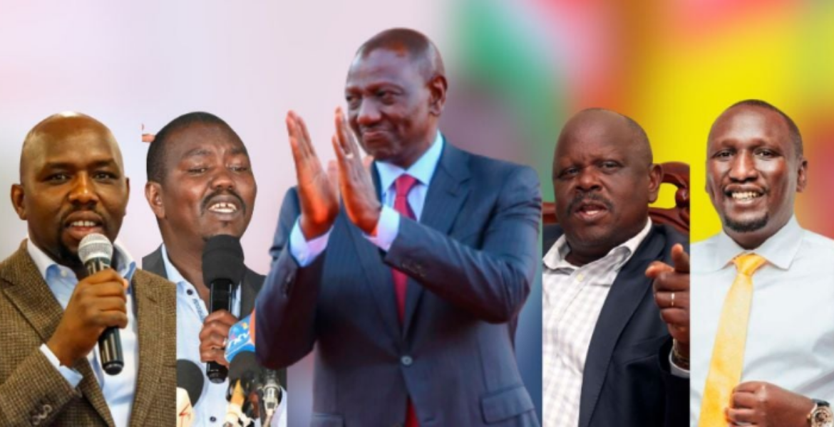 Frontrunners in the Ruto Succession Race (From Left) Transport Cabinet Secretary Kipchumba Murkomen, Uasin Gishu Senator Jackson Mandago, Former Governor Isaac Ruto and Senate Majority Leader Aaron Cheruiyot Rift Valley Divided in Ruto Succession Battle