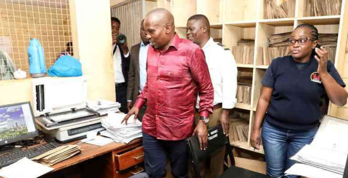 Interior CS Kithure Kindiki During a Surprise Visit at Embu Immigration Regional Office Kenya High Court Puts a Pause on Passport and ID Fee Increases