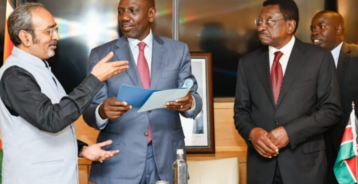 President William Ruto With Governor James Orengo (Siaya) Orengo Clarifies Reasons for India Visit Alongside President Ruto