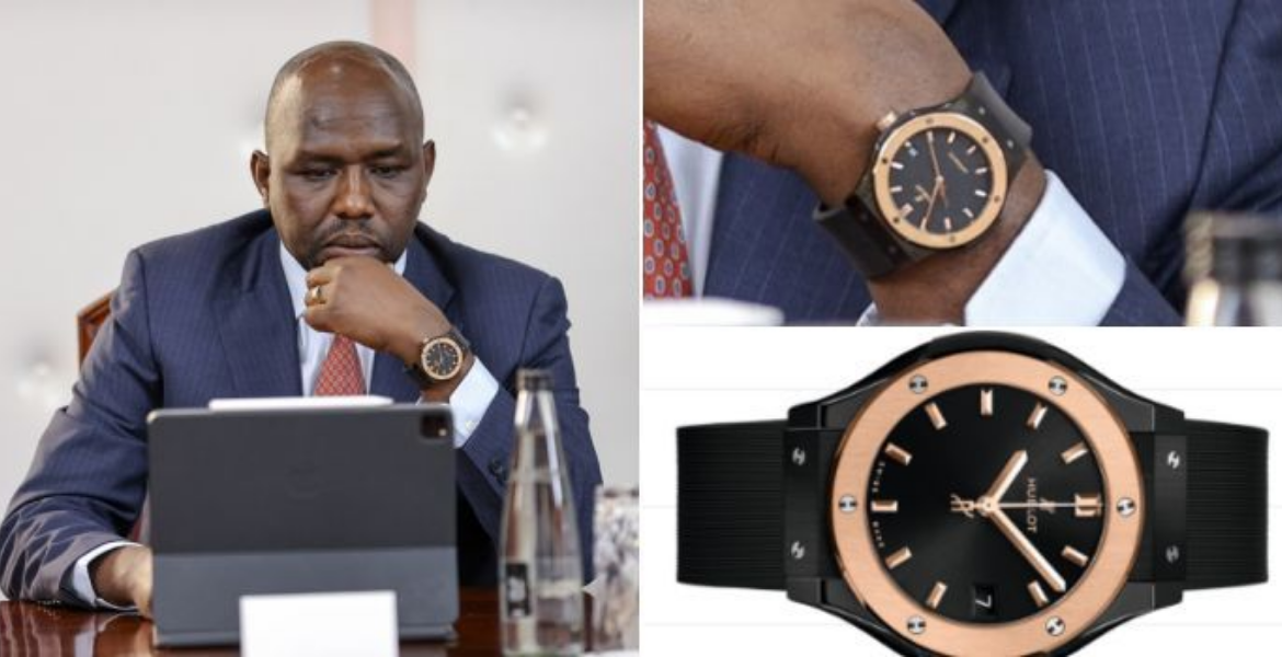 Transport Cabinet Secretary Kipchumba Murkomen Cabinet Secretary Kipchumba Murkomen Expounds on Passion for Expensive Watches