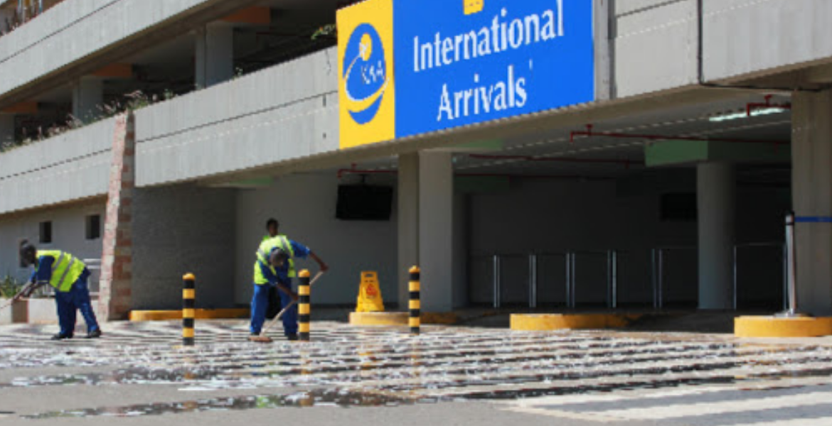 KAA Workers Cleaning the new International Arrivals Facility What You Must Declare Upon Arrival in Kenya