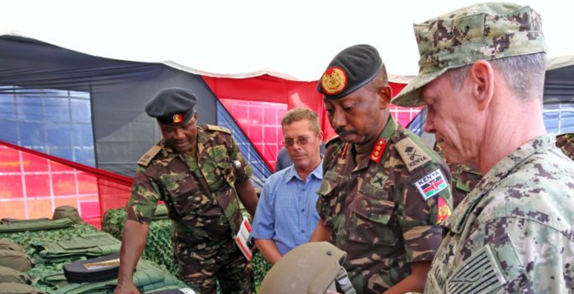 The U.S. military Africa Command AFRICOM Hands over Personal Protective Equipment to the KDF KDF Receives Sh223 Million Worth of Military Gear from the US