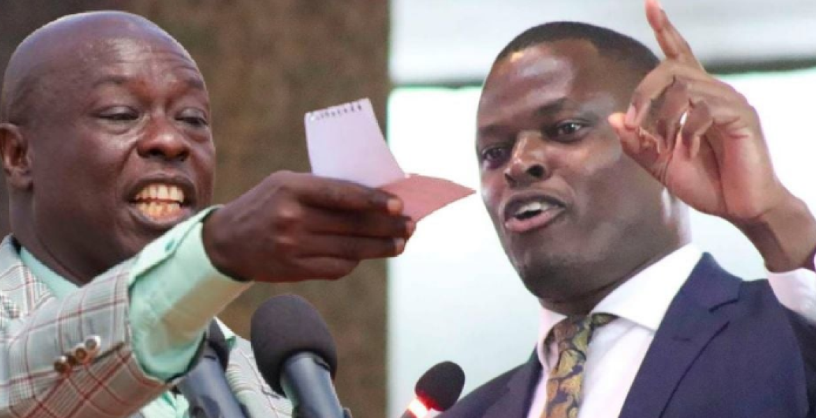 Deputy President Rigathi Gachagua (left) and Kiharu MP Ndindi Nyoro Allies Crown Rigathi Gachagua Mt Kenya Supremo
