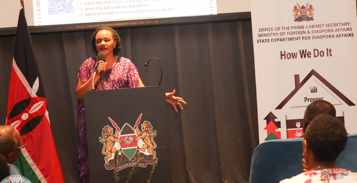 PS Roseline Njogu PS Roseline Njogu Urges Kenyans in the Diaspora to Join Associations