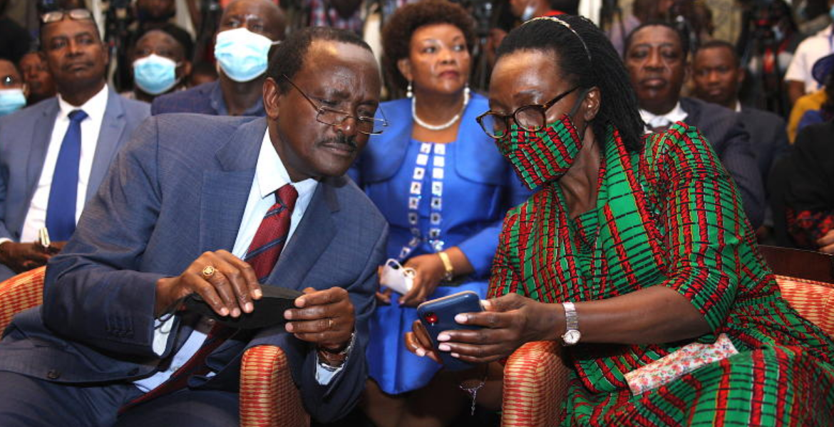 Wiper Leader Kalonzo Musyoka and Narc Kenya Leader Martha Karua Kalonzo and Karua Redouble Efforts to Emerge as Raila's Successor