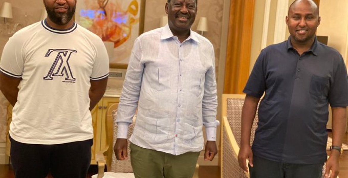 Hassan Joho, Raila Odinga and Junet Mohamed Raila, Joho, Junet Diplomatic Mission Abroad Sparks Speculation