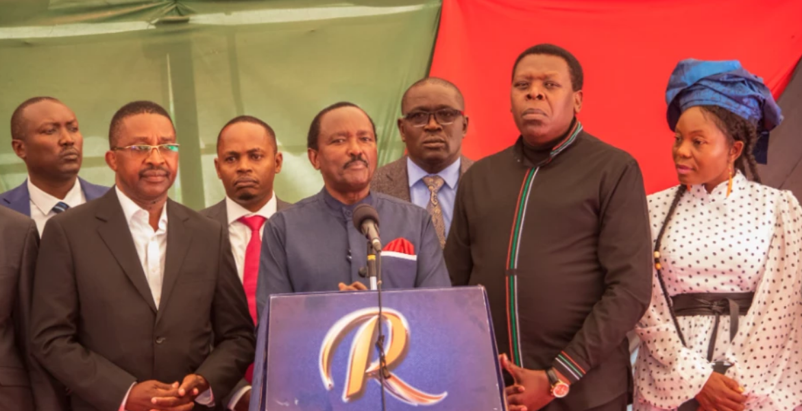 Azimio Leaders led by Kalonzo Musyoka Address a Press Conference Opposition Leaders Vow to Take to Streets as Medical Strike Rages On