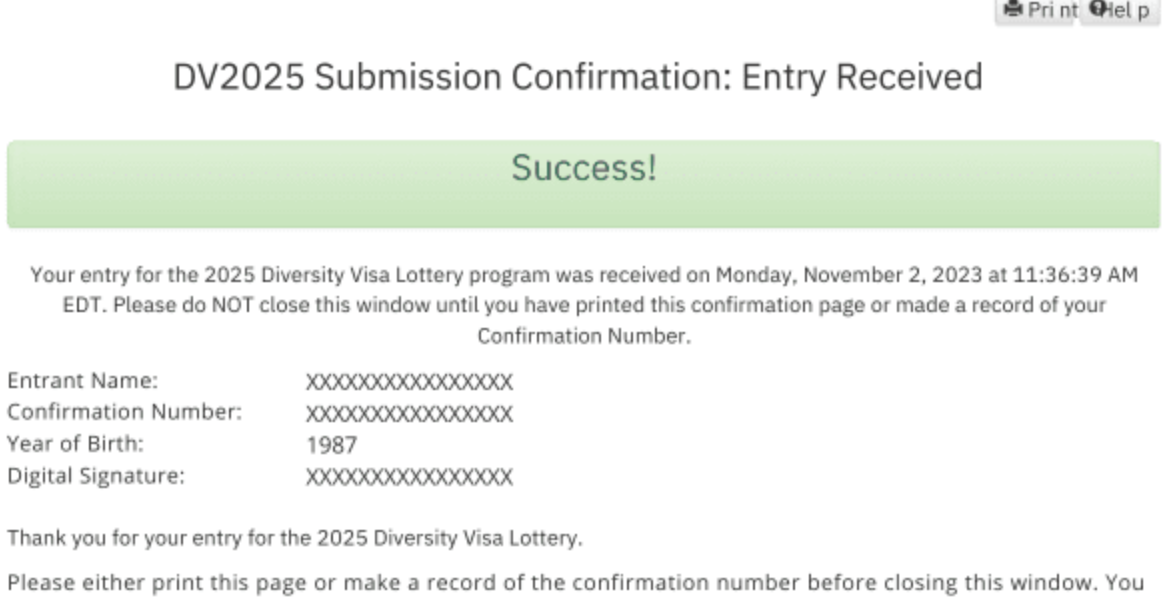 DV 2025 How to Recover a Lost Green Card Lottery Entry Confirmation Number