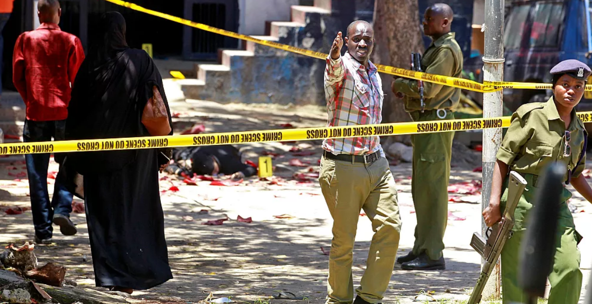 Past Crime Scene in Mombasa Kenyan Police Apprehend 177 Criminals in Mombasa Gang Bust