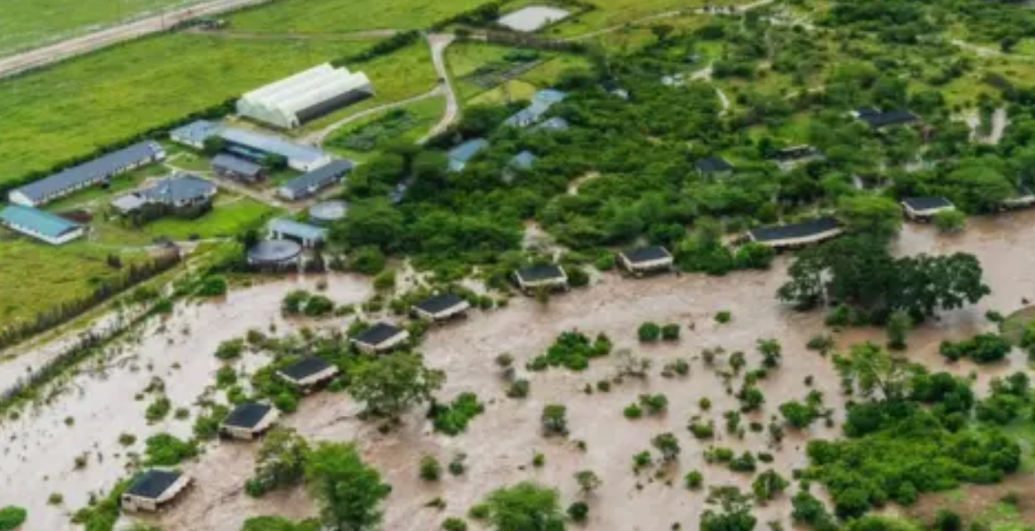 A Flooded JW Marriott Lodge Devastating Floods Ravage Maasai Mara Game Reserve in Kenya