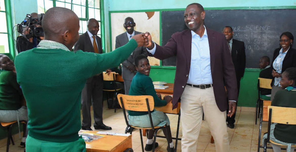 President William Ruto Kenyan Schools to Reopen on Monday