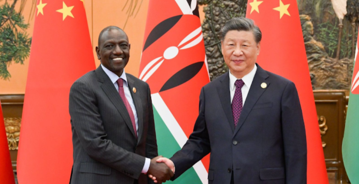 President William Ruto With Chinese President Xi Jinping Kenyan Lawmakers Raise Alarm Over Chinese Funding of Government Building