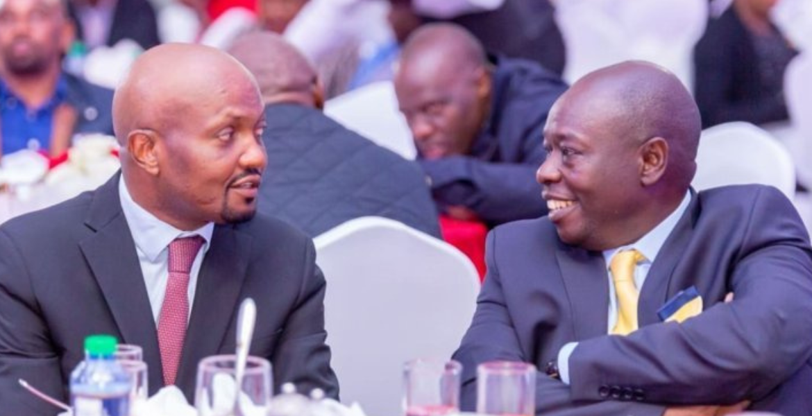 Public Service Cabinet Secretary Moses Kuria and Deputy President Rigathi Gachagua Moses Kuria Exposes Gachagua's Poisoning Fears and Financial Demands