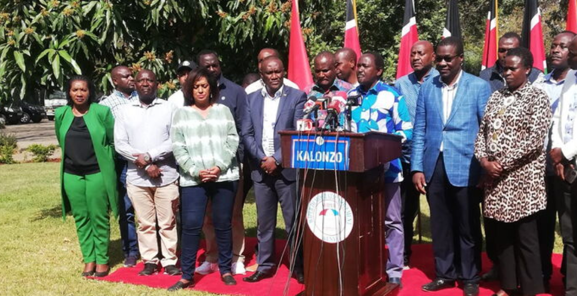 Kalonzo Musyoka Address the Media Dissenting Wiper MPs Face Disciplinary Action Over Finance Bill Vote