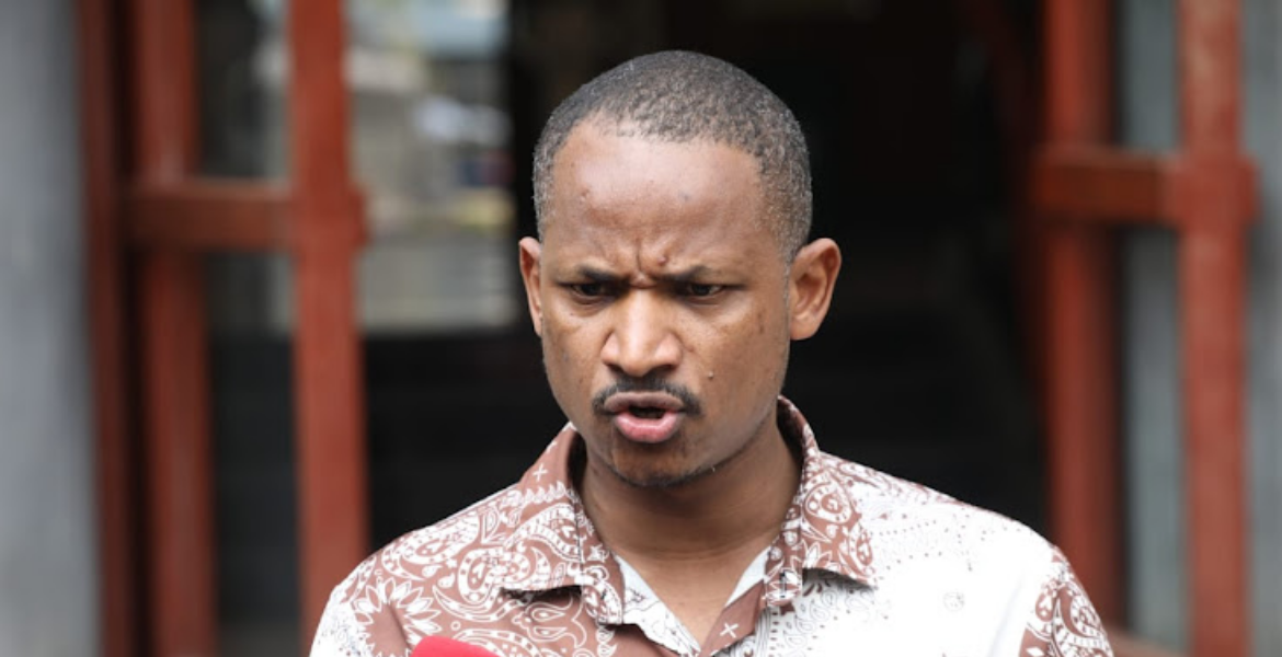 Embakasi East MP Babu Owino Babu Owinop Stands With Family of Killed Demonstrator Rex Kanyike