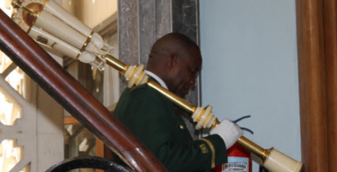 The Highly Ornamented Ceremonial Mace The Power of Mace and How Its Absence Could Paralyze Kenya's Parliament