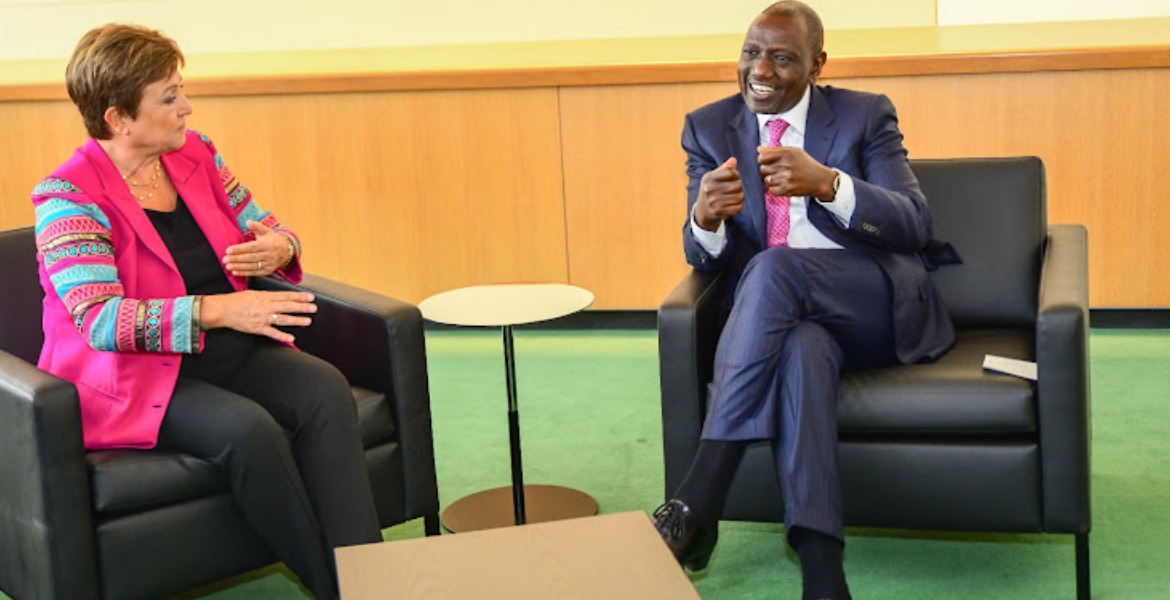 President William Ruto and IMF Managing Director Kristalina Georgieva Kenya to Submit Revised Fiscal Strategy to IMF