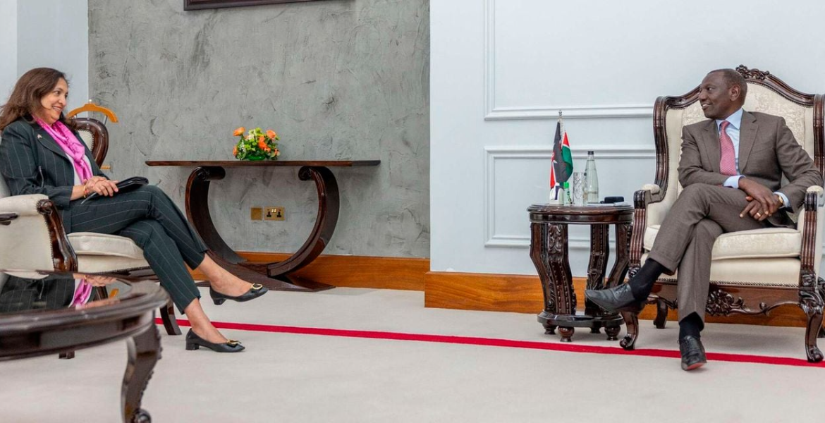 President William Ruto with US Under Secretary of State for Civilian Security US Blasts Ruto's Administration for Excessive Force and Repression of Protesters