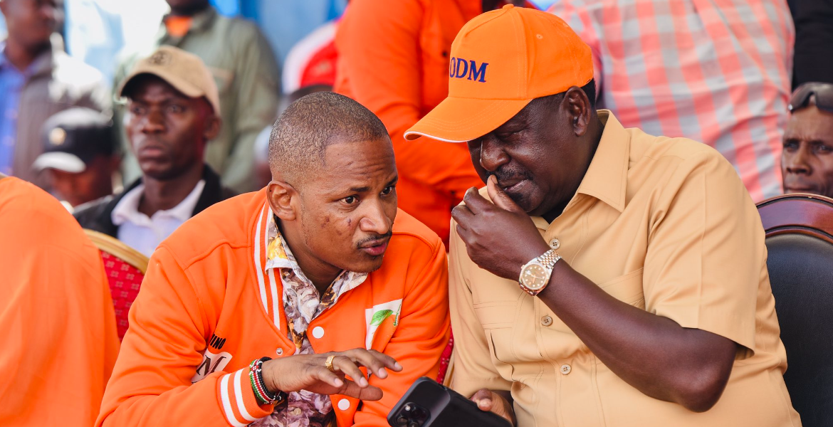 ODM Leader Raila Odinga and Embakasi East Member of Parliament Babu Owino Babu Owino: I'm Ready to Lead Opposition, Raila Remains My Mentor
