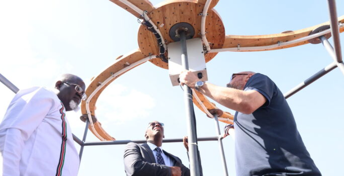 Scientists at the Kenya Space Agency Interact With the Latest Radio Technology Kenya Joins Global Elite with Advanced Radio Telescope Acquisition