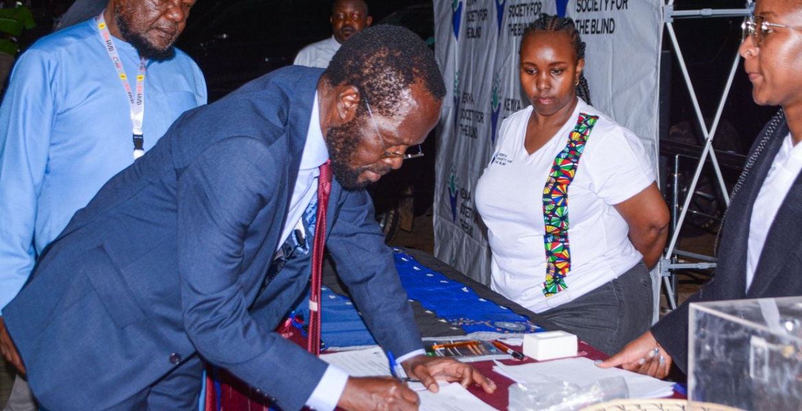Kisumu Governor Anyang' Nyong'o Kisumu's Unique Dining Experience Empowers Blind Community