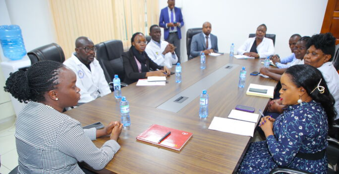 Health CS Deborah Barasa in a Meeting With Ministry of Health Officials SHIF Training Halted as Unauthorized Kenyans Crash Virtual Session