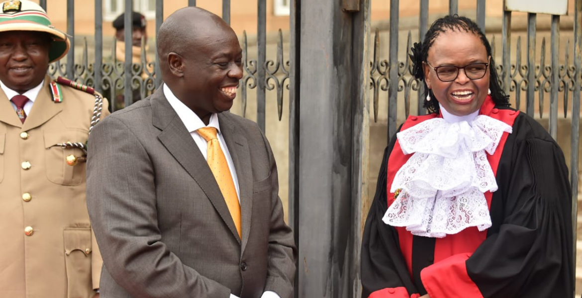 Deputy President Rigathi Gachagua and CJ Koome Gachagua Seeks CJ Koome's Intervention in Impeachment Battle