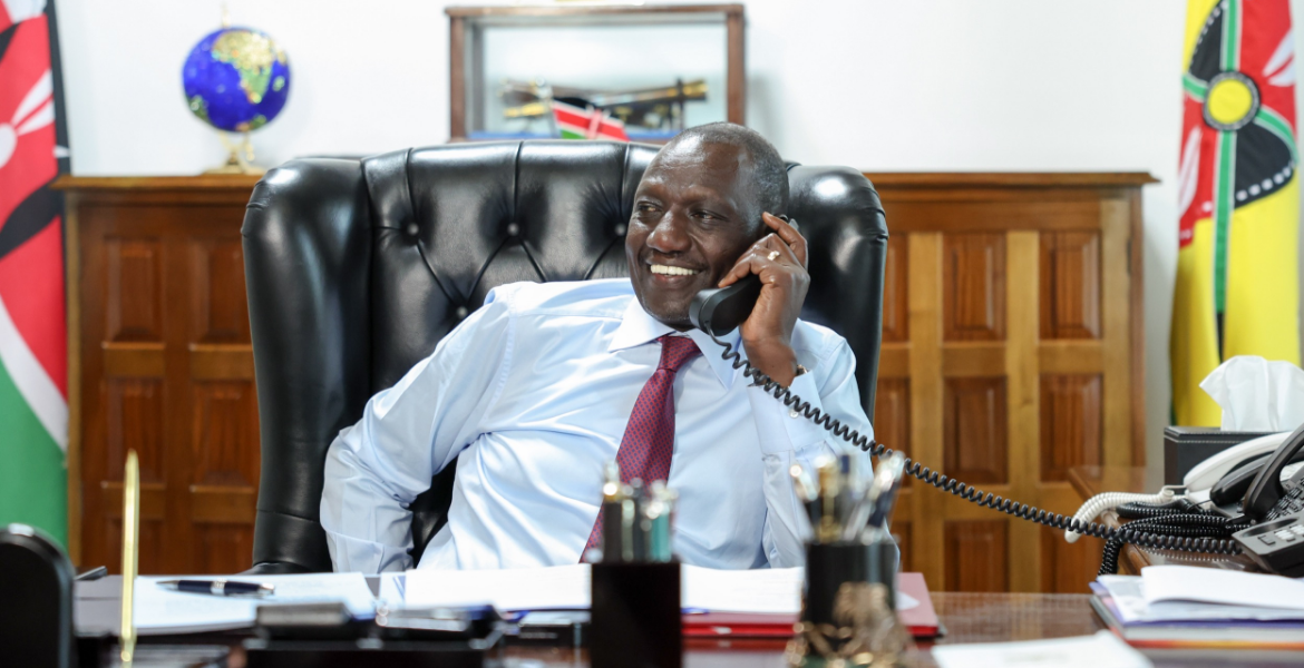 President William Ruto Ruto's Brief Call Ends Hope for Gachagua's Survival