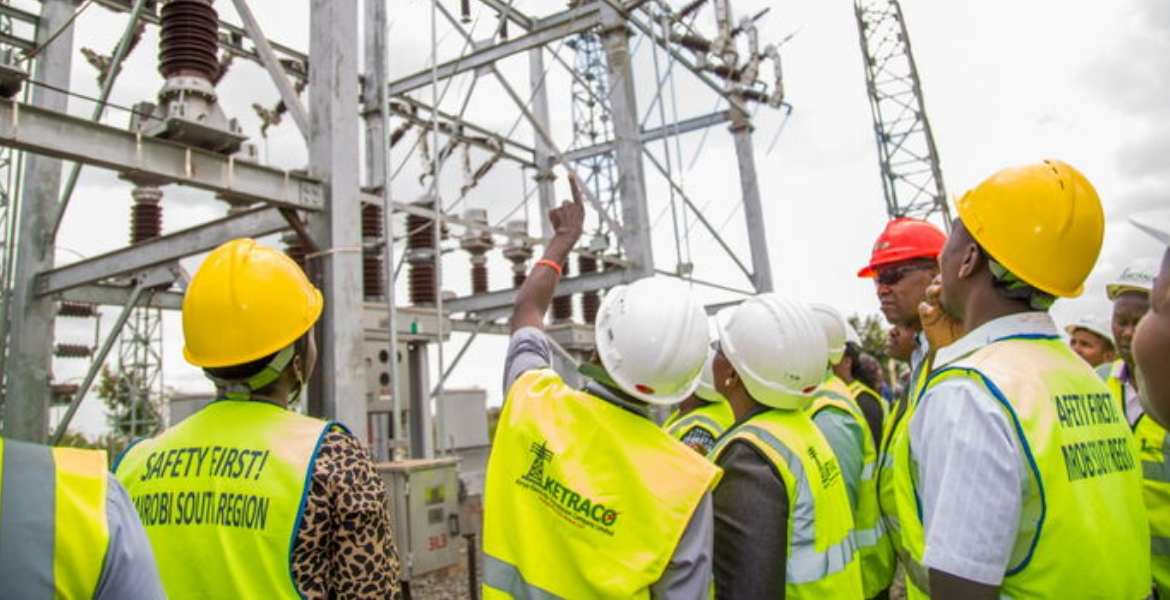 Employees From KETRACO at Work Adani Secures Sh95.7bn Contract to Manage Kenya's Power Grid for 30 Years