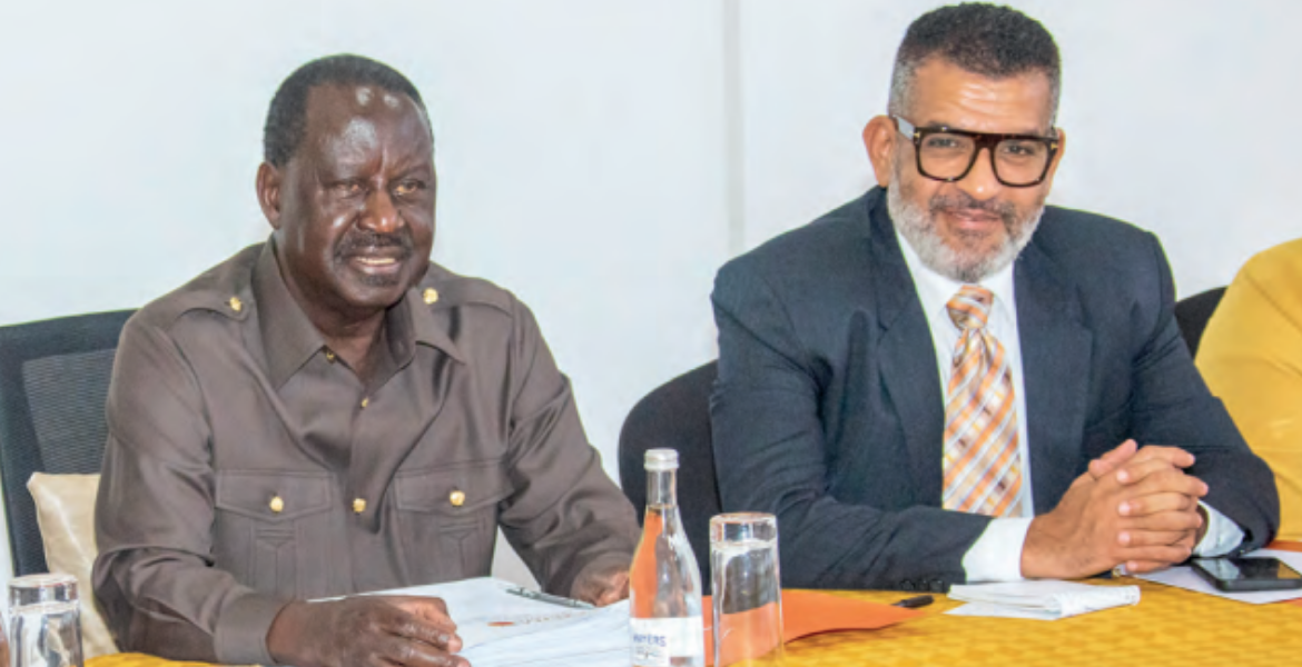 Azimio Leader Raila Odinga and Mombasa Governor Abdulswamad Nassir Raila Heads Party Retreat in Mombasa Amid Gachagua Ouster Debate
