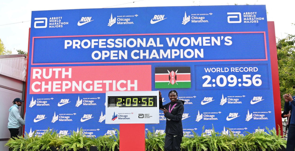 Ruth Chepngetich Kenya's Chepngetich Shatters Women's Marathon World Record in Chicago