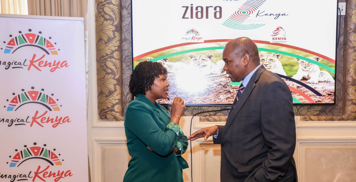 Kenya Toursim Board (KTB) CEO June Chepkemei and Ambassador Joseph Masila Kenya Taps Diaspora Power to Boost Tourism in 'Ziara Kenya' Campaign