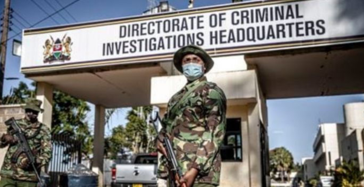 Police Officer Guards DCI Headquarters DCI Arrests Three in Sh3.6M Westlands Heist After Month-Long Manhunt