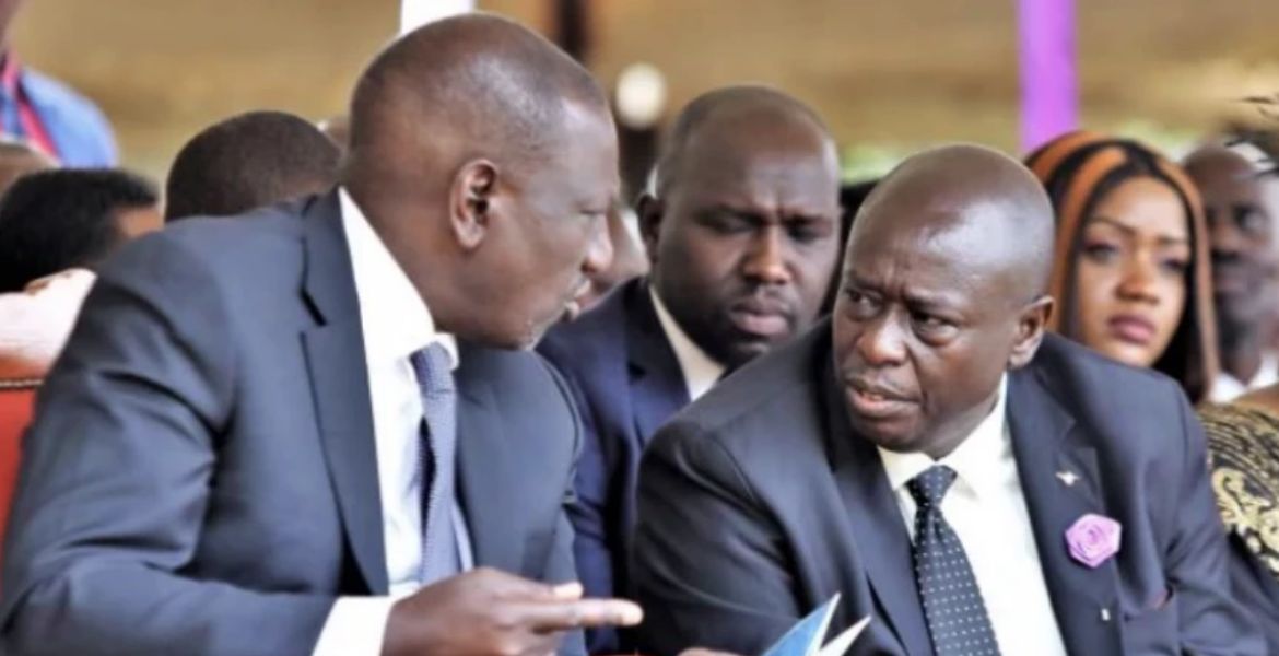 President William Ruto and Deputy President Rigathi Gachagua President Ruto Challenges High Court's Jurisdiction in Gachagua's Impeachment Dispute