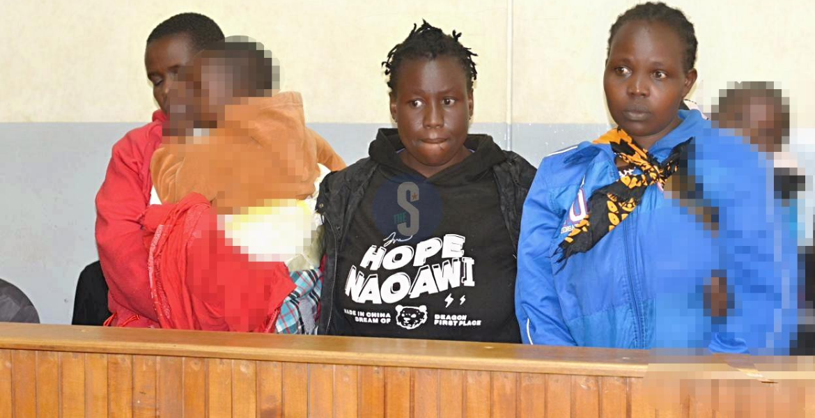 The suspects Monicah Jeptum, Joyce Jerobon and Caroline Jerotich Trio Charged for Brutal Pepper Assault on Eldoret Woman's Private Parts